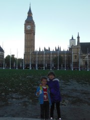 Just before we went into Westminster Cathedral. They look so sweet and well-behaved...
