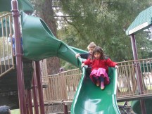 The Gigglemonster and his new buddy.